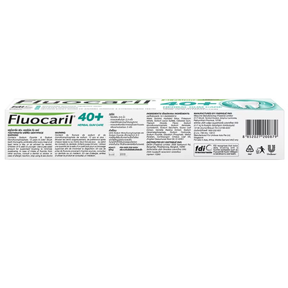 Fluocaril 40 Plus Herbal Gum Care Toothpaste - 160g for Adults Over 40