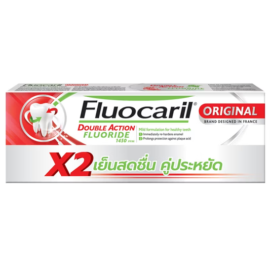 Fluocaril Original Toothpaste 150g – Pack of 2 for Strong, Healthy Teeth