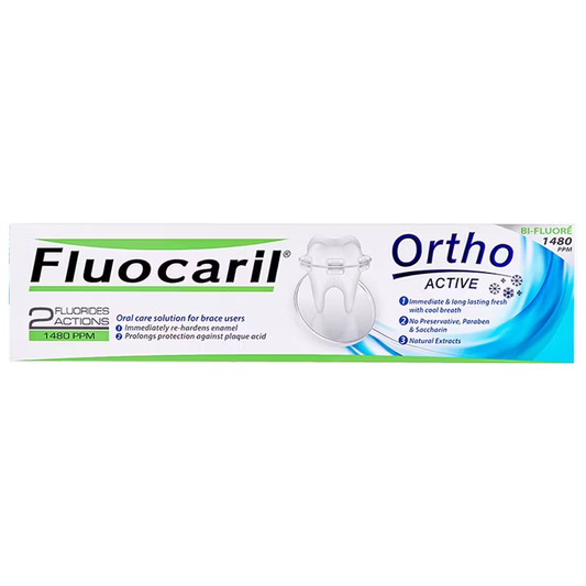 Fluocaril Orthodontic Toothpaste - Ortho Active 100g for Braces and Fresh Breath