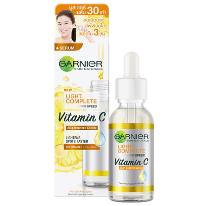 Garnier Bright Complete 30x Vitamin C Booster Serum - 30ml for Radiant Skin