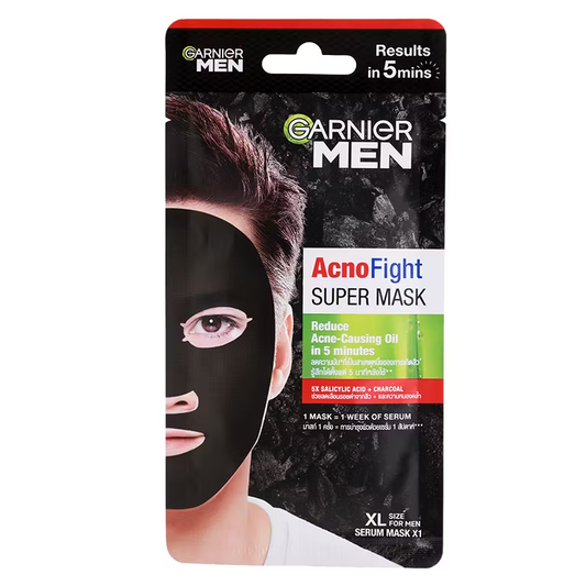 Garnier Men Acno Fight Super Mask 28g – Clearer, Fresher Skin