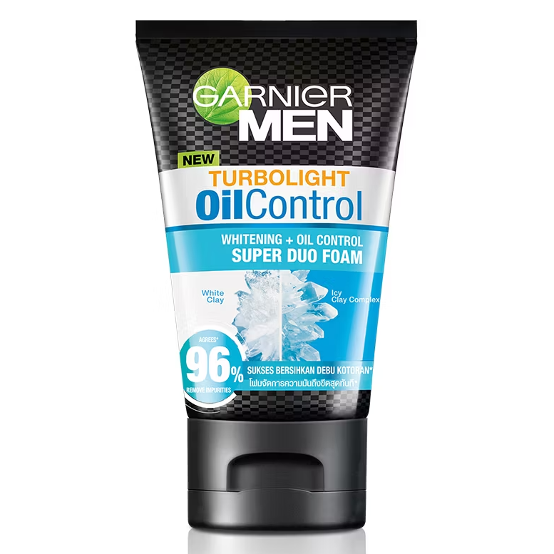 Garnier Men Oil Control Brightening Face Wash 100ml – Made in Indonesia