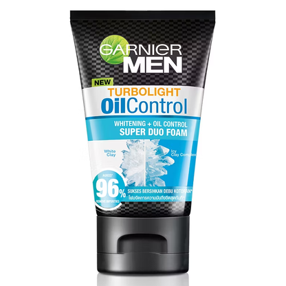 Garnier Men Oil Control Brightening Face Wash 100ml – Made in Indonesia