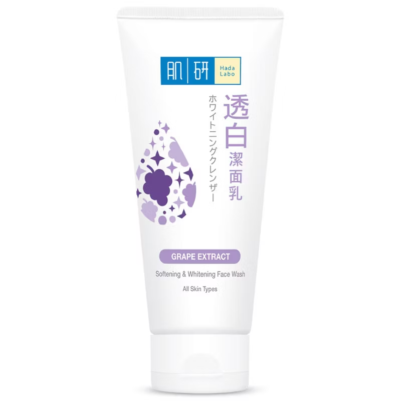 Hada Labo Brightening & Moisturizing Face Wash with Grape Extract - 100g