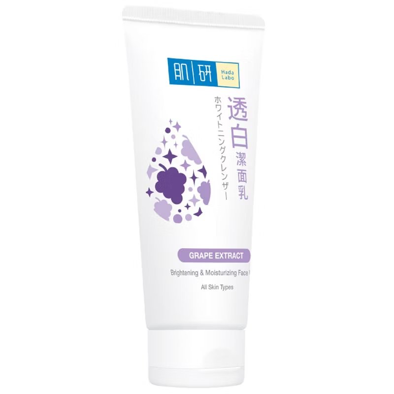 Hada Labo Brightening & Moisturizing Face Wash with Grape Extract - 100g
