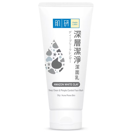 Hada Labo Deep Clean & Pimple Control Face Wash - Amazon White Clay 100g