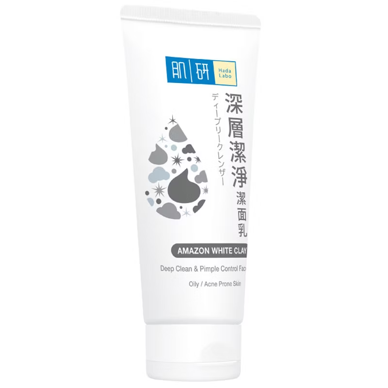 Hada Labo Deep Clean & Pimple Control Face Wash - Amazon White Clay 100g