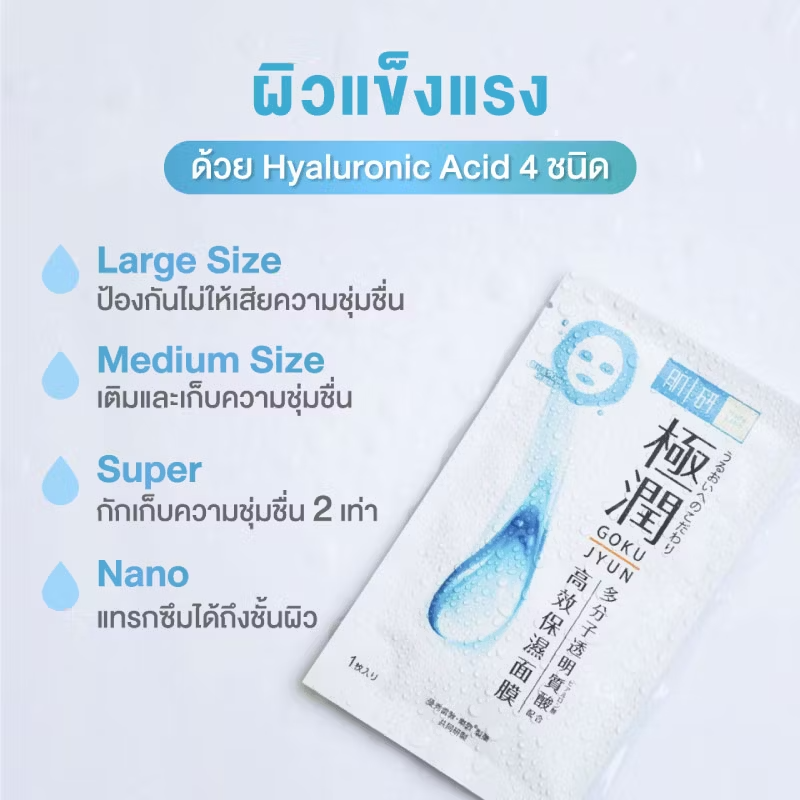 Hada Labo Hydrating Mask - Pack of 6 for Intense Moisture & Nourishment
