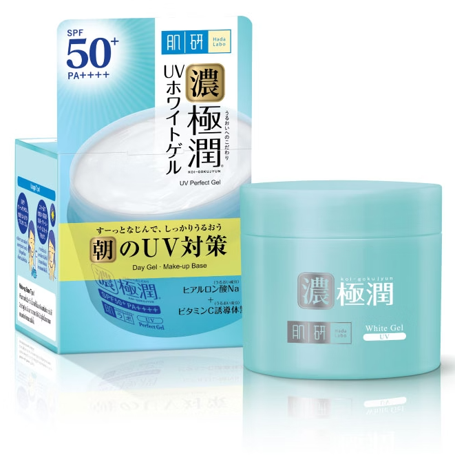 Hada Labo UV Perfect Moisturising Gel SPF50+ PA++++ 90g - Broad Spectrum Sun Protection and Hydration