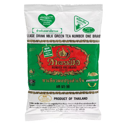 Cha Tra Mue Thai Green Tea Mix Powder - Green Label, 200g Bag