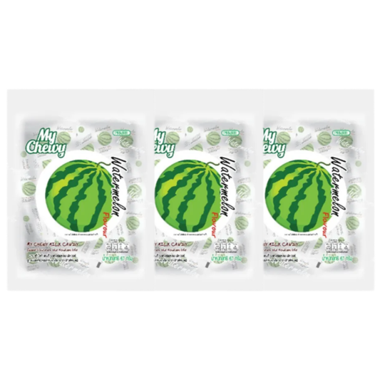 My Chewy Milk Watermelon Flavored Chewy Candy 67g (Pack of 3)
