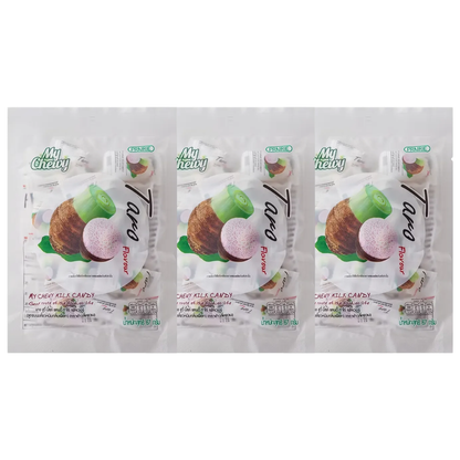 My Chewy Taro Milk Candy - 67g Pack of 3, Soft & Chewy Asian Taro Treat