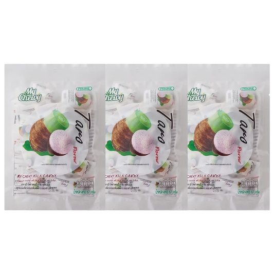 My Chewy Taro Milk Candy - 67g Pack of 3, Soft & Chewy Asian Taro Treat