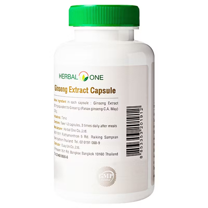 Herbal One Ginseng Extract Capsules - Supports Energy & Vitality