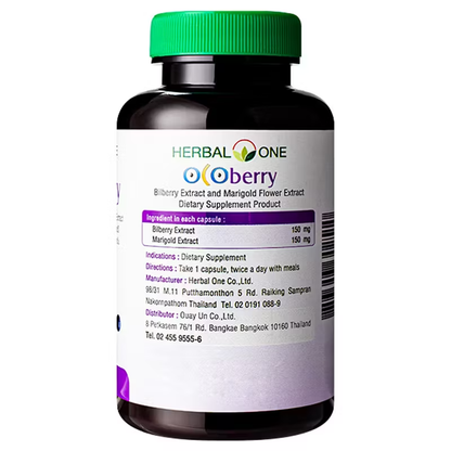 Herbal One Bilberry & Marigold Eye Care Supplement – 60 Capsules