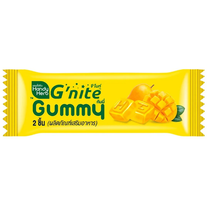 Handy Herb - Gnite Gummy Jelly, Chamomile, Reishi Mushroom Extract, Mango Pulp and L-Theanine, Mango flavor (30 pieces)