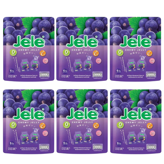 Jele Chewy Blackcurrant Jelly – 108g Pack of 6