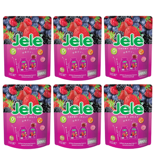Jele Chewy Mixed Berry Jelly - 108g Pack of 6