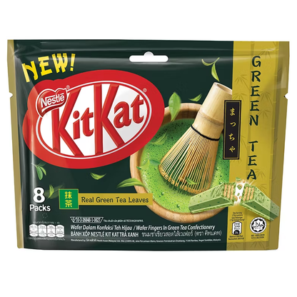 KitKat Green Tea Sharebag 17g - Pack of 8 | Made in Malaysia