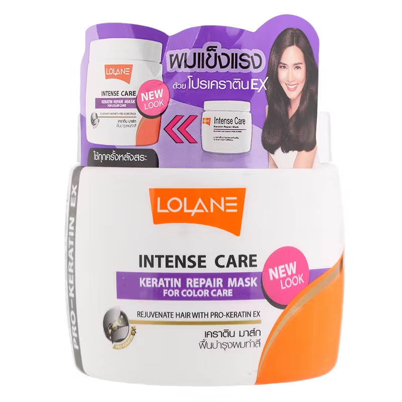 Lolane Intense Care Keratin Repair Mask for Color-Treated Hair 200g