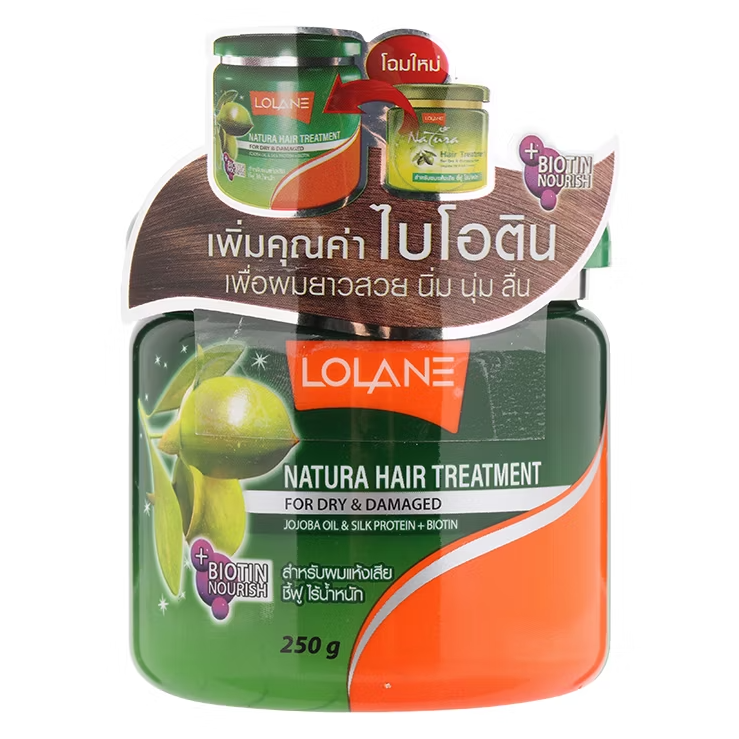 Lolane Natura Hair Treatment Cream for Dry & Damaged Hair 250g