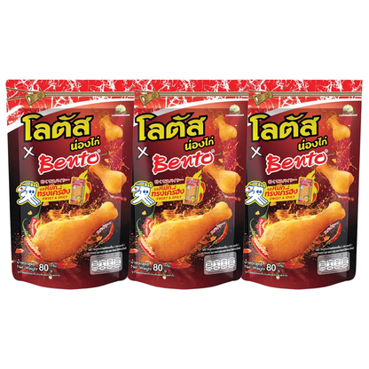 Lotus x Bento Chicken Leg Snack - Squid Flavor, 80g (Pack of 3)