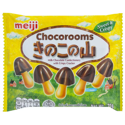 Meiji Chocorooms Chocolate Flavor 21g - Pack of 12
