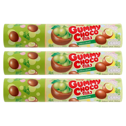 Meiji Gummy Chocolate Green Grape 50g - Pack of 3