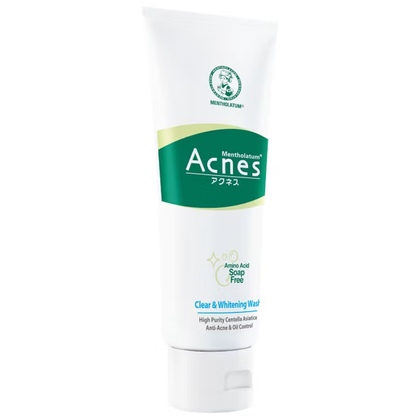 Mentholatum Acnes Clear Whitening Wash 100g – Gentle Brightening Facial Cleanser