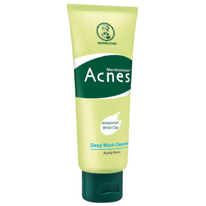 Mentholatum Acnes Deep Wash Cleanser 100g - Clear, oil-control face wash