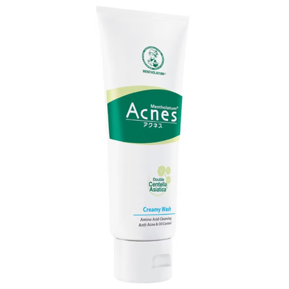 Mentholatum Acnes Creamy Oil Control Facial Wash 100g – Gentle, Soap-Free Cleanser for Clear Skin