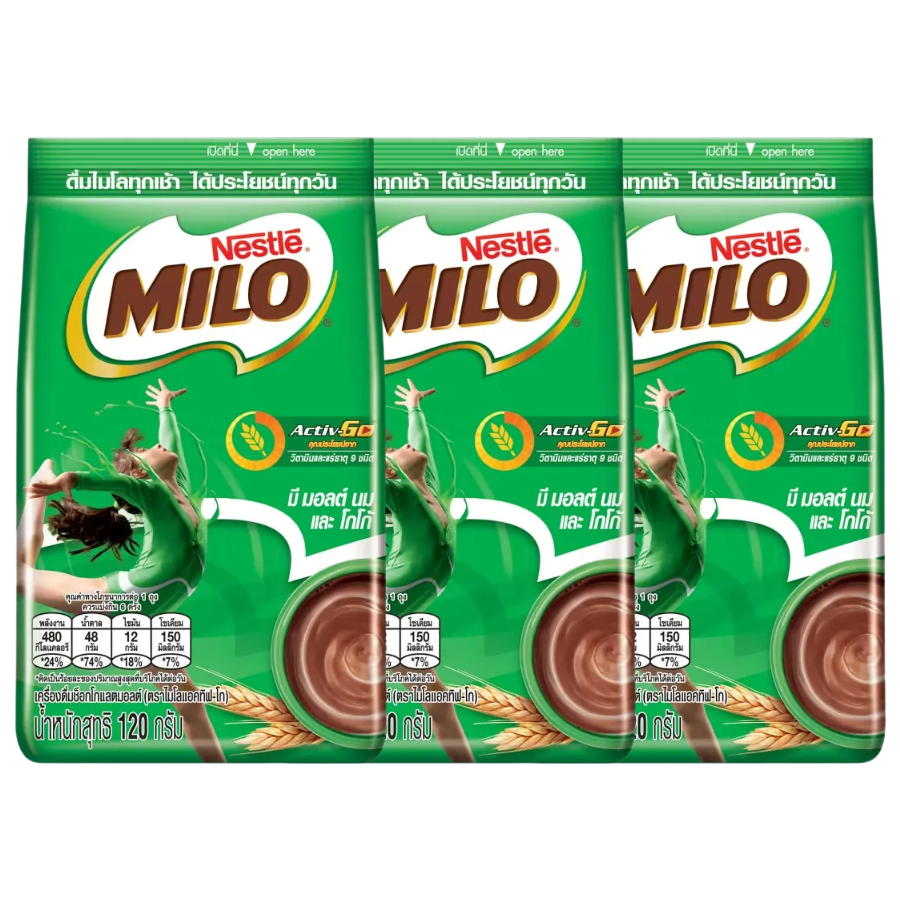 Milo Bag Type 120g - Pack of 6 for Energetic Living