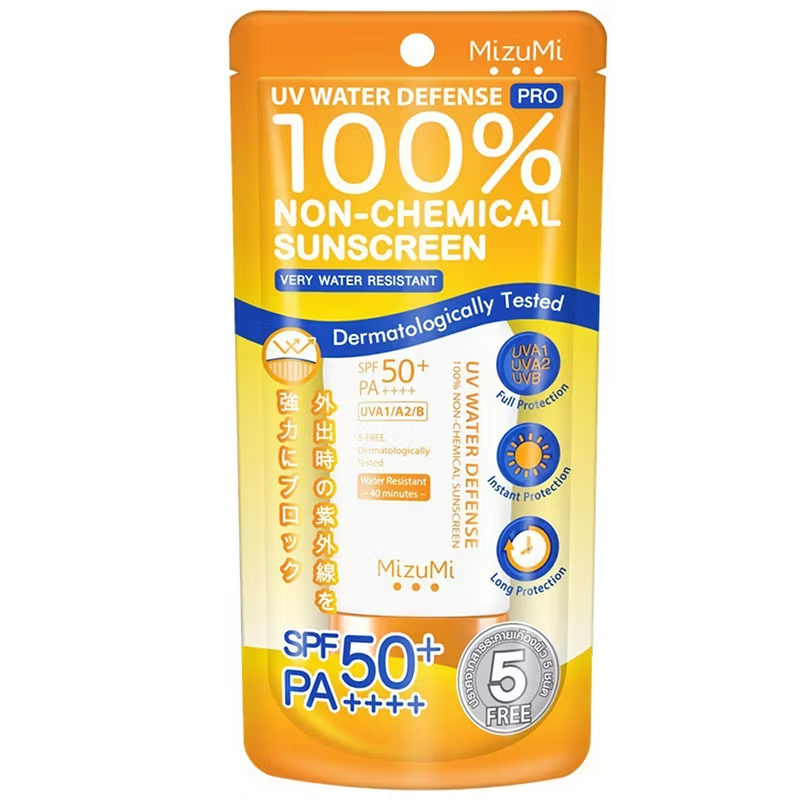 MizuMi Water Defense Pro Sunscreen SPF50+ PA++++ - Very Water-Resistant, Made in Japan