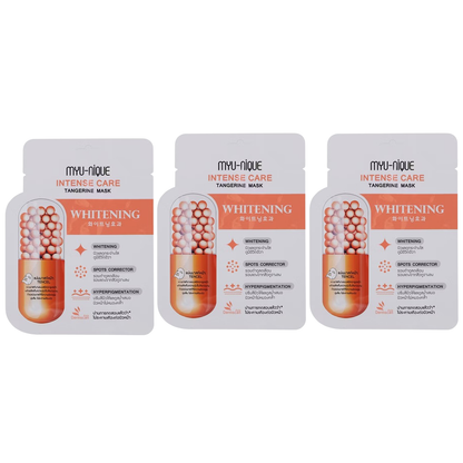 MYU-NIQUE Intense Care Tangerine Mask - 25g (Pack of 3)