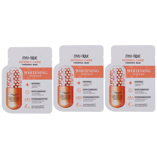 MYU-NIQUE Intense Care Tangerine Mask - 25g (Pack of 3)