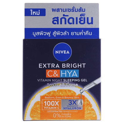 Nivea Bright C & Hyaluronic Acid Night Gel 50ml – Radiance & Hydration