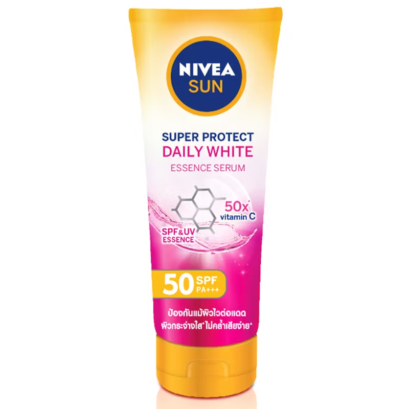 Nivea Sun Extra Protect Daily Glow Body Serum SPF50 - Vitamins C & E, 180ml
