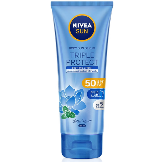 Nivea Sun Body Serum SPF50 - Soothing & Refreshing Lotus Mint, 180ml