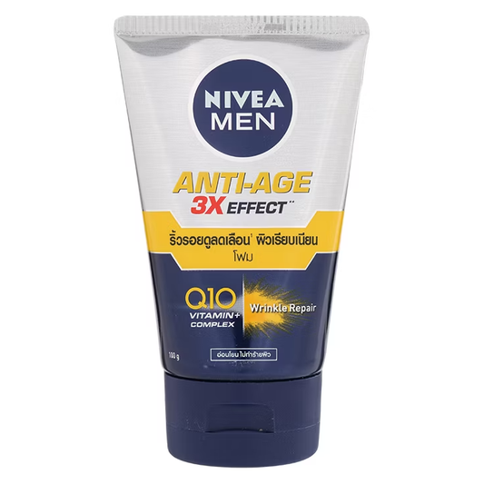Nivea Men Anti-Age 3X Effect Foam - 100g for Youthful Skin
