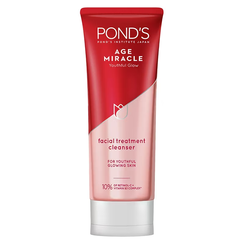 Pond's Age Miracle Youthful Glow Facial Cleanser 100g – Brightening & Anti-Aging