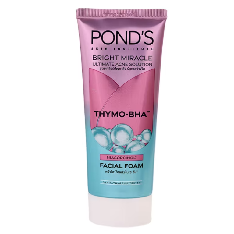 Pond's Bright Miracle Acne Solution Thymo-BHA Facial Foam 90g