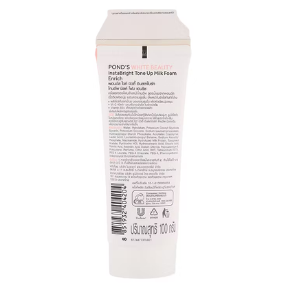 Pond's Instabright Tone Up Milk Foam - Brightening Face Wash, 100g