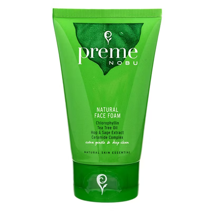 Preme Nobu Natural Face Foam Cleanser – Gentle 50g for Clear, Fresh Skin