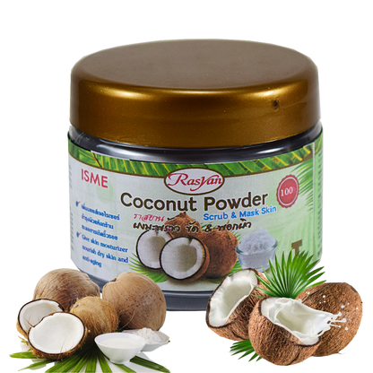 ISME Coconut Powder Scrub & Mask for Dry Skin - Anti-Aging (30g)