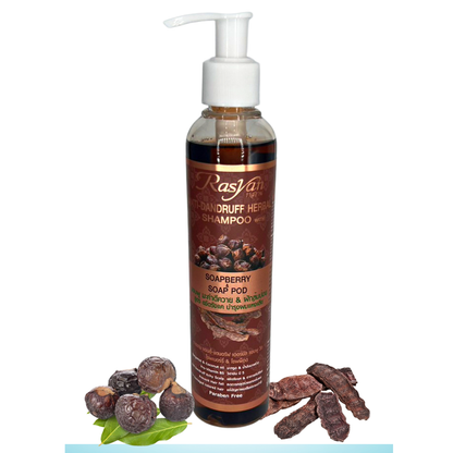 ISME Anti-Dandruff Herbal Shampoo & Conditioner with Soapberry & Soap Pod - 200ml Each