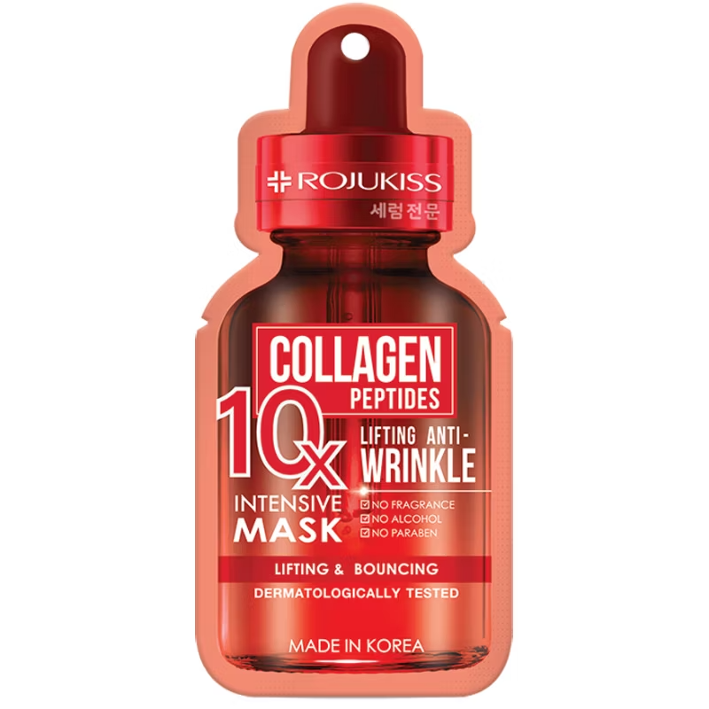 Rojukiss Collagen Peptides 10X Lifting & Anti-Wrinkle Mask - Pack of 6