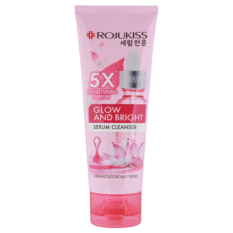 Rojukiss Glow & Bright Serum Cleanser 100ml – Brightening Facial Foam