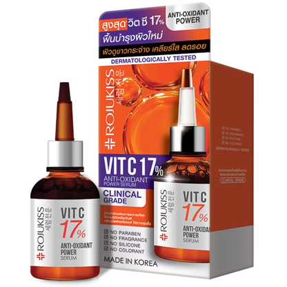 Rojukiss Vit C 17% Anti-Oxidant Power Serum 20ml - Brightening & Anti-Aging Formula