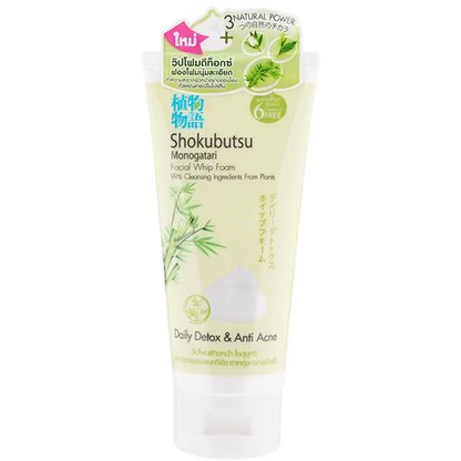 Shokubutsu Monogatari Facial Whip Foam – Daily Detox & Anti-Acne, 100g