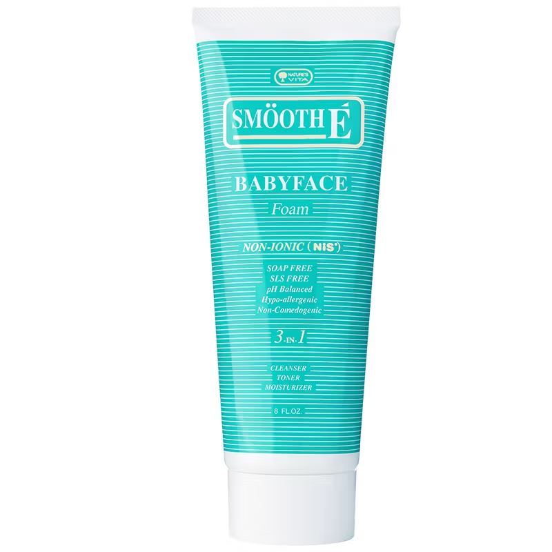 Smooth E Baby Face Foam 240ml - Gentle Cleansing for Sensitive Skin